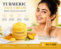 Ayurvedic Turmeric Face Cream for Bright & Glowing Skin
